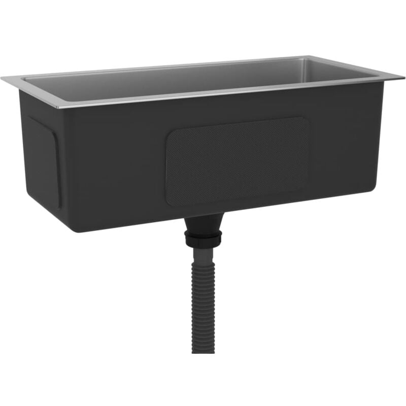 foto del prodotto lavello da cucina fatto a mano per interni domestici, lavabo da bagno, 60 x 30 cm, in acciaio inox argento