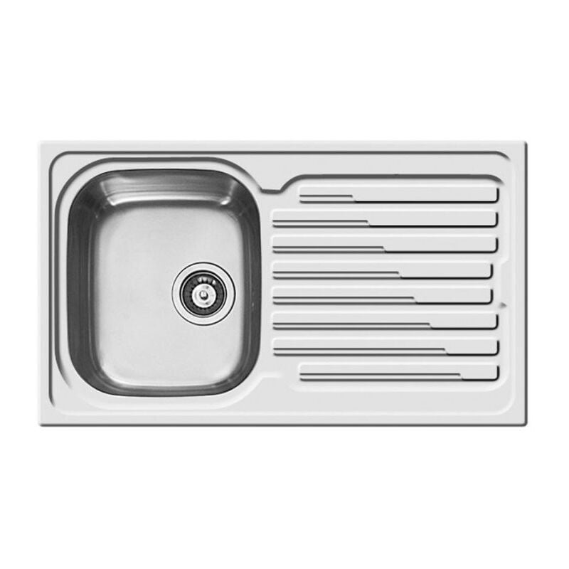foto del prodotto lavello da incasso inox 1 vasca e gocciolatoio sky 400 inox satinato