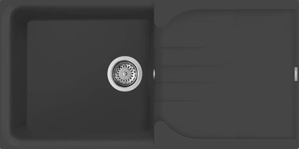 foto del prodotto lavello ego 480 100x50 1 vasca gocciolatoio antracite 59
