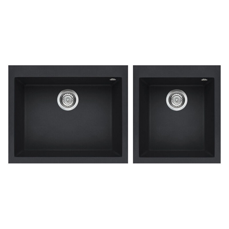 foto del prodotto lavello elleci da incasso quadra 210 granitek antracite lgq21059
