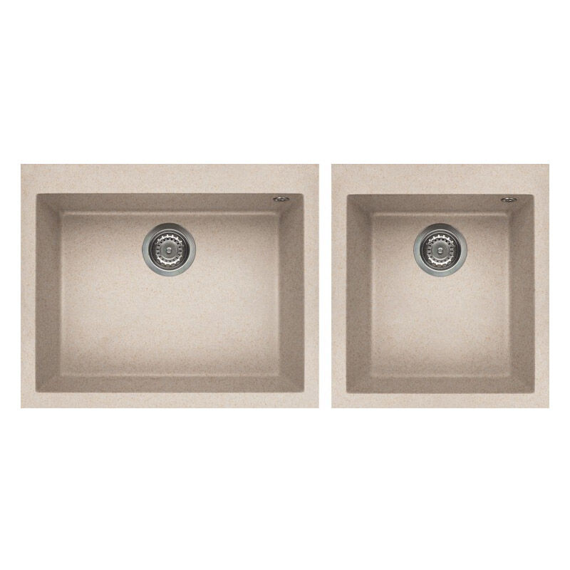foto del prodotto lavello elleci da incasso quadra 210 granitek avena lgq21051