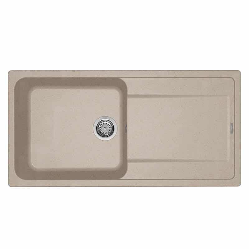 foto del prodotto lavello elleci incasso 1 vasca 100x50 life 480 granitek avena lg248051