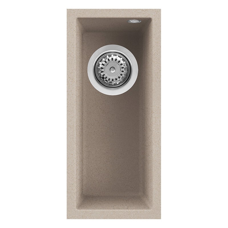 foto del prodotto lavello elleci incasso 1 vasca 20x44 quadra 50 sottotop granitek avena lgq05051bso