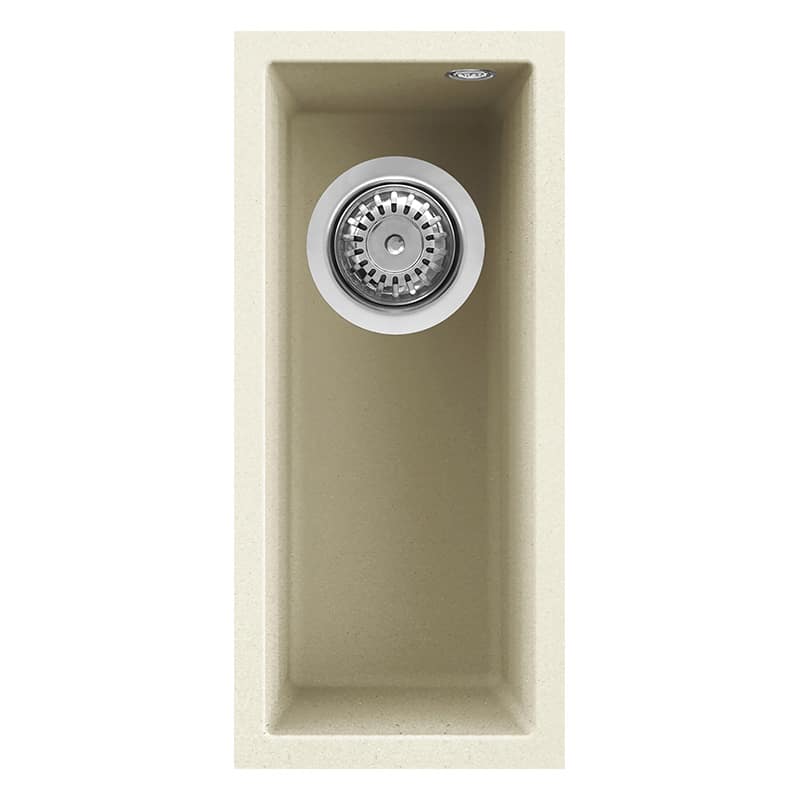 foto del prodotto lavello elleci incasso 1 vasca 20x44 quadra 50 sottotop granitek bianco antico lgq05062bso