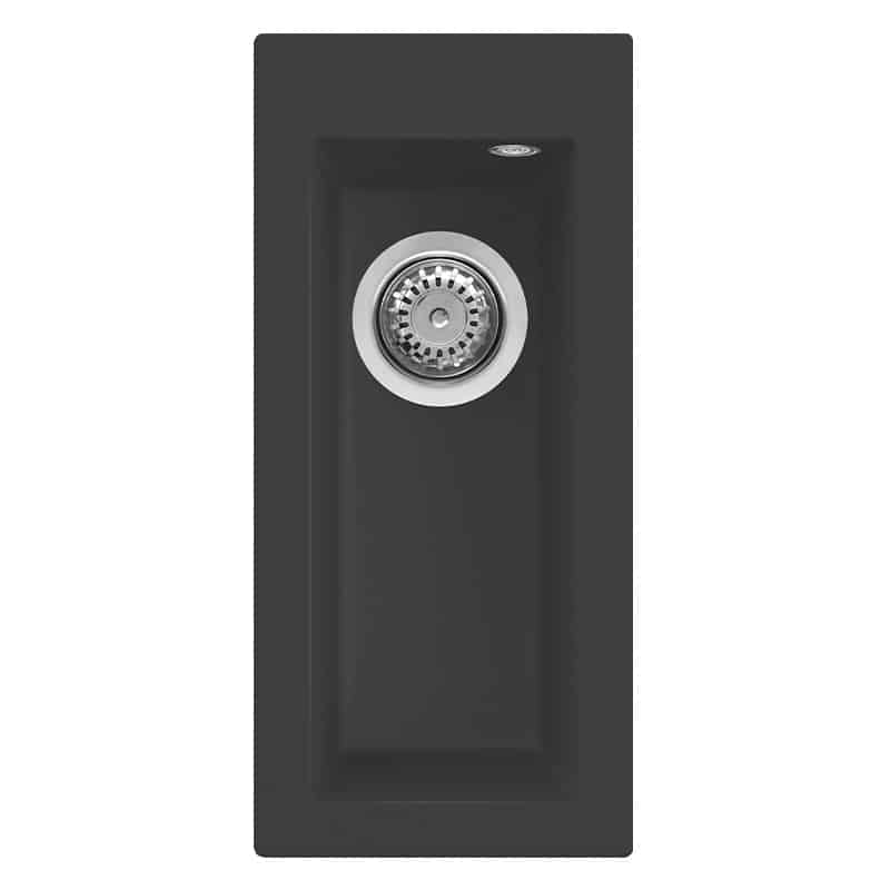 foto del prodotto lavello elleci incasso 1 vasca 23x50 quadra 50 granitek antracite lgq05059