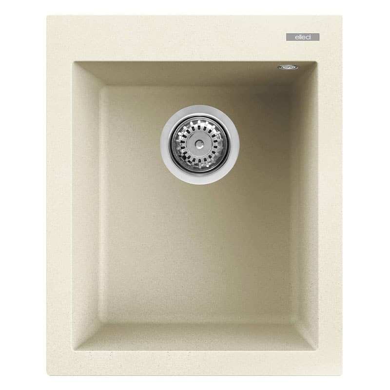foto del prodotto lavello elleci incasso 1 vasca 41x50 quadra 100 granitek bianco antico lgq10062