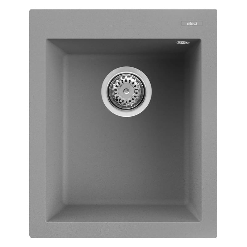 foto del prodotto lavello elleci incasso 1 vasca 41x50 quadra 100 granitek grigio cemento lgq10048