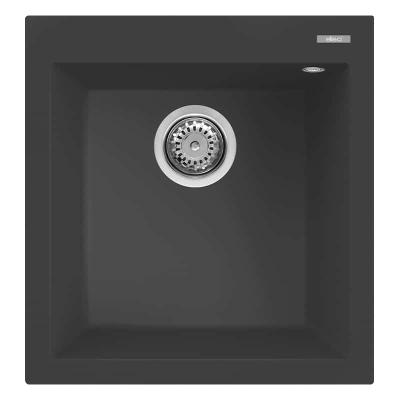 foto del prodotto lavello elleci incasso 1 vasca 47x50 quadra 102 granitek antracite lgq10259