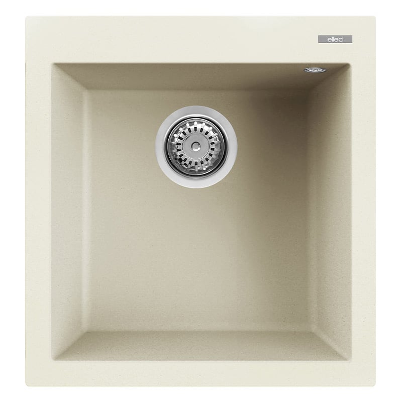 foto del prodotto lavello elleci incasso 1 vasca 47x50 quadra 102 granitek bianco antico lgq10262