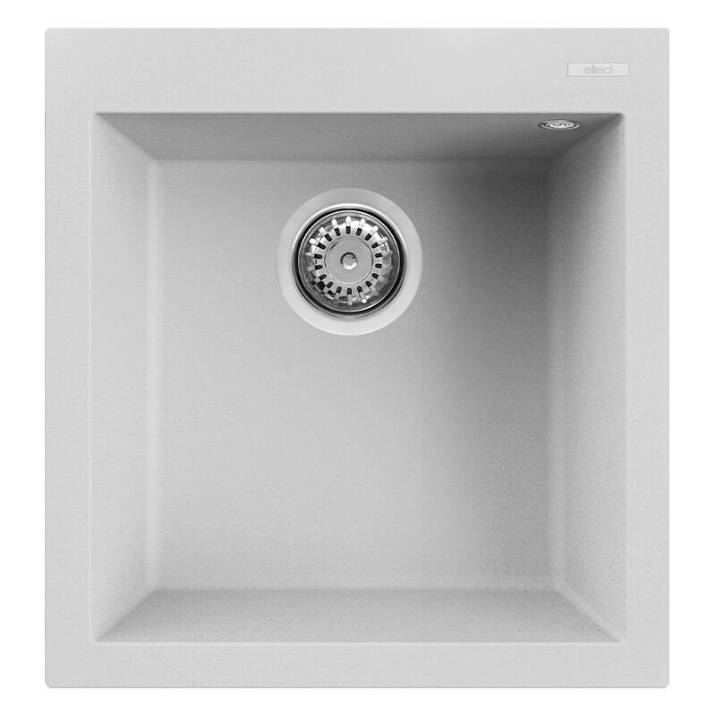 foto del prodotto lavello elleci incasso 1 vasca 47x50 quadra 102 granitek bianco lgq10268