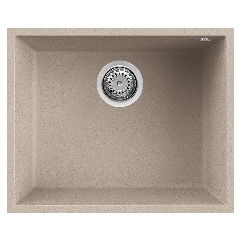 foto del prodotto lavello elleci incasso 1 vasca 54x44 quadra 105 sottotop granitek avena lgq10551bso