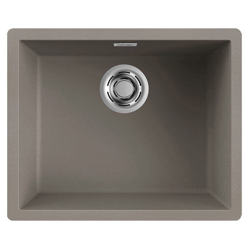 foto del prodotto lavello elleci incasso 1 vasca 55,6x45,6 zen 105 keratek plus grigio dove grey lkz10593