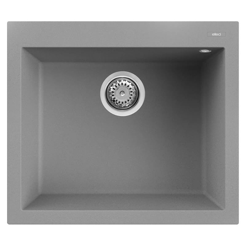 foto del prodotto lavello elleci incasso 1 vasca 57x50 quadra 105 granitek grigio cemento lgq10548
