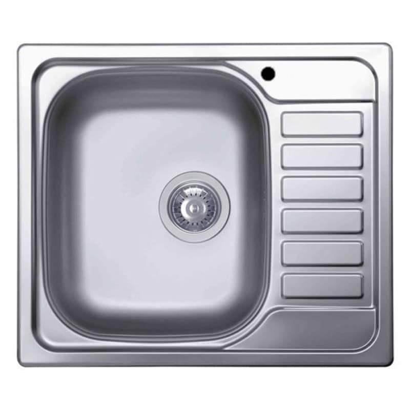 foto del prodotto lavello elleci incasso 1 vasca 58x50 vasca a sinistra sky 125 satinata acciaio inox lix125sacsx