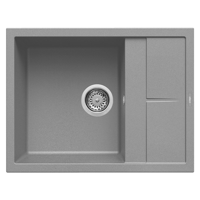 foto del prodotto lavello elleci incasso 1 vasca 65x50 unico 125 granitek grigio cemento lgu12548