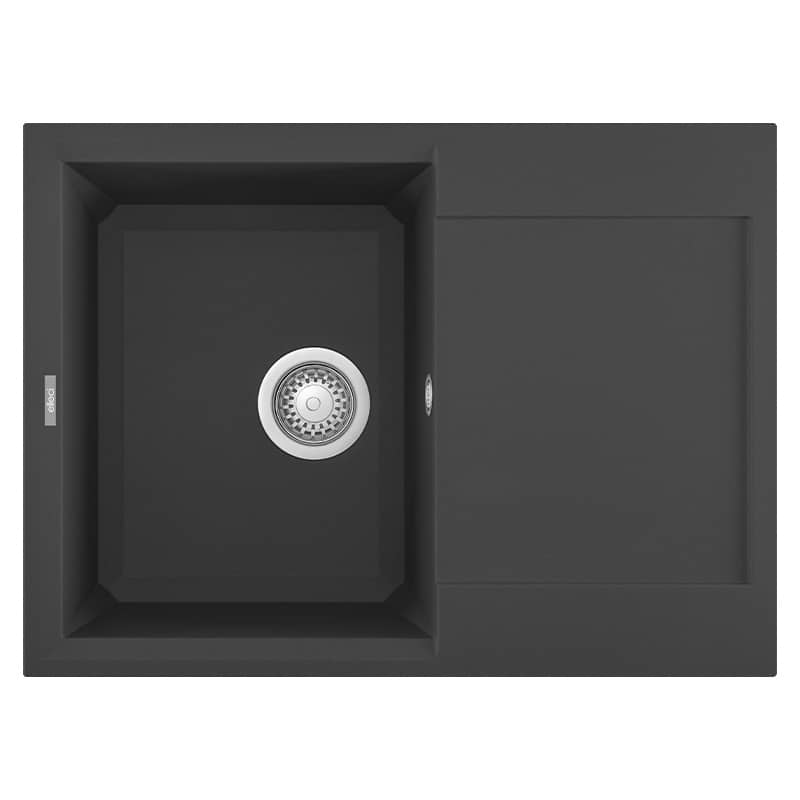 foto del prodotto lavello elleci incasso 1 vasca 68x50 easy 135 granitek antracite lgy13559