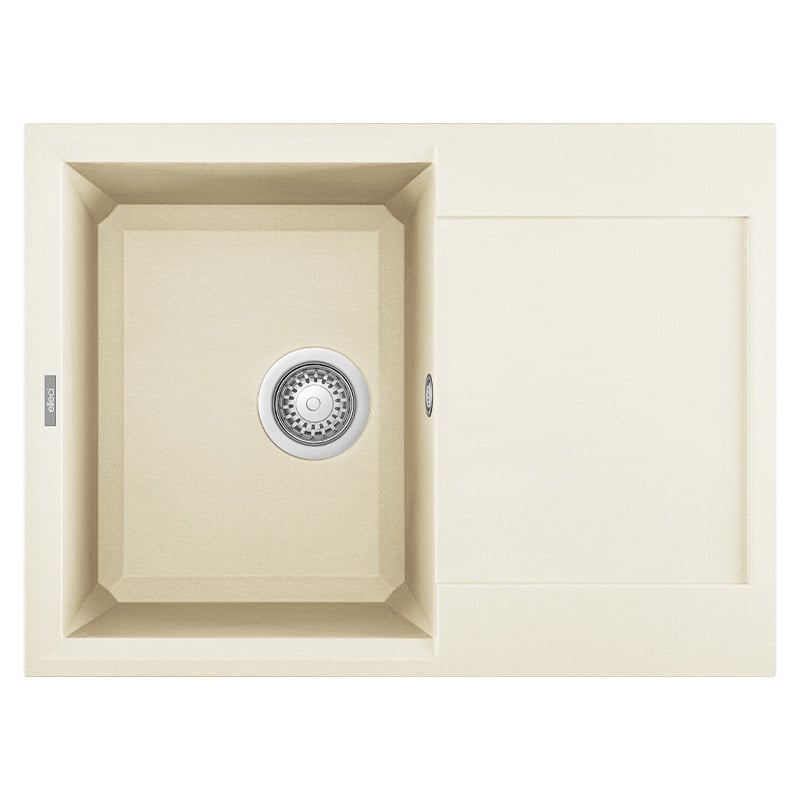 foto del prodotto lavello elleci incasso 1 vasca 68x50 easy 135 granitek bianco antico lgy13562