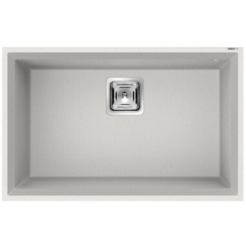 foto del prodotto lavello elleci incasso 1 vasca 69x43,8 karisma 120 sottotop granitek bianco lgk12068bso