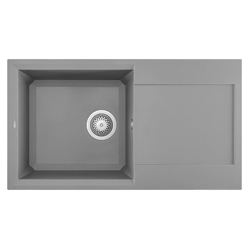 foto del prodotto lavello elleci incasso 1 vasca 78x43,5 easy 290 granitek grigio cemento lgy29048