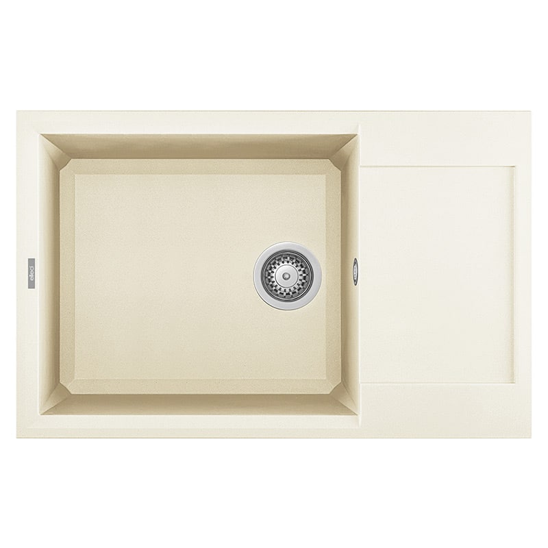 foto del prodotto lavello elleci incasso 1 vasca 78x50 easy 310 granitek bianco antico lgy31062
