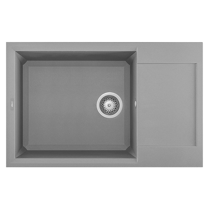 foto del prodotto lavello elleci incasso 1 vasca 78x50 easy 310 granitek grigio cemento lgy31048