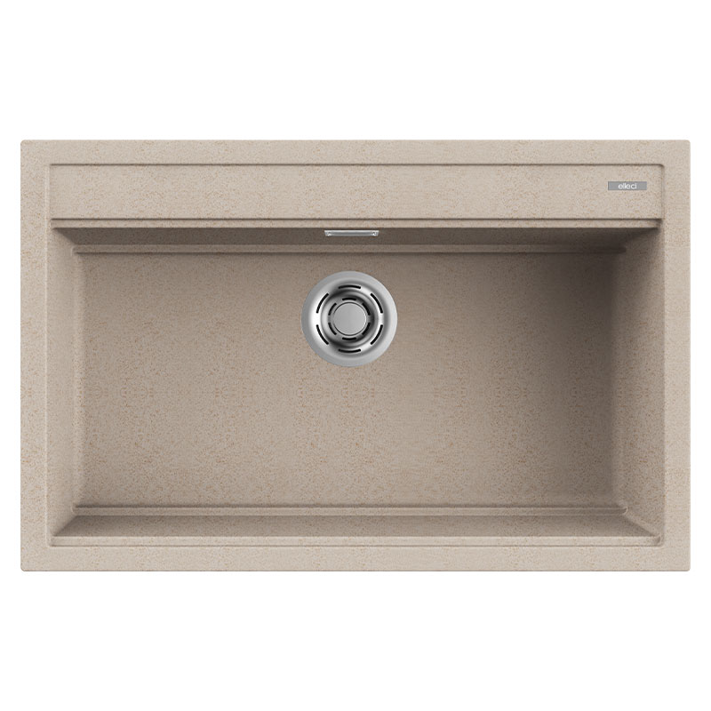 foto del prodotto lavello elleci incasso 1 vasca 79x51 best 130 granitek avena lgb13051