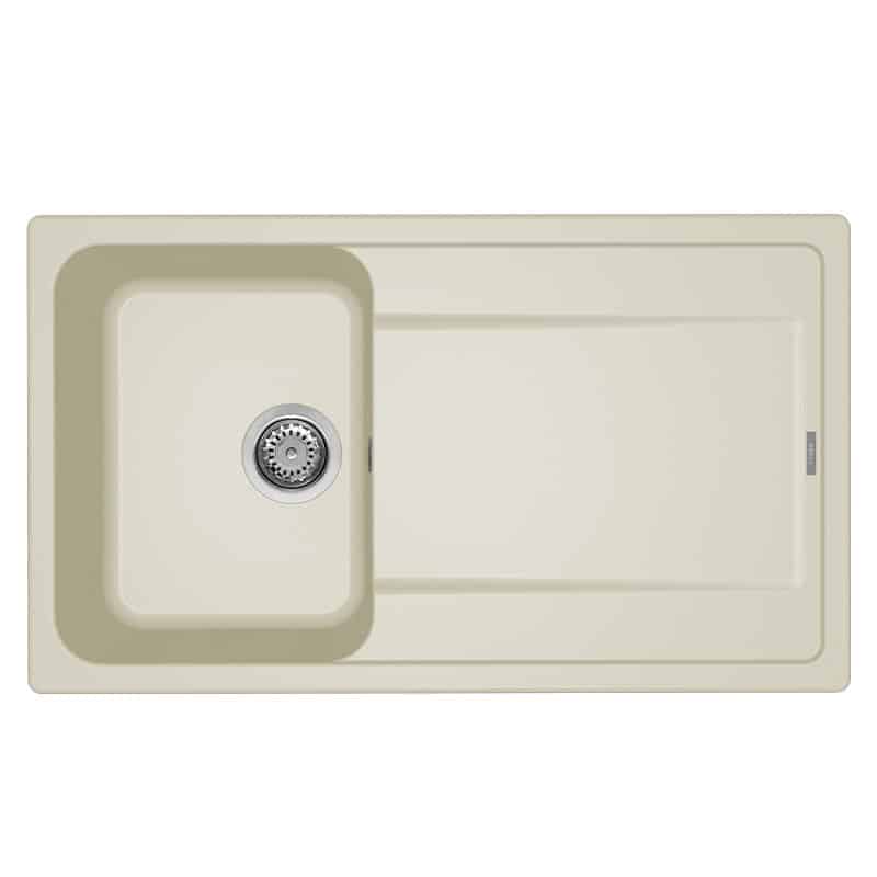 foto del prodotto lavello elleci incasso 1 vasca 86x50 life 400 granitek bianco antico lg240062