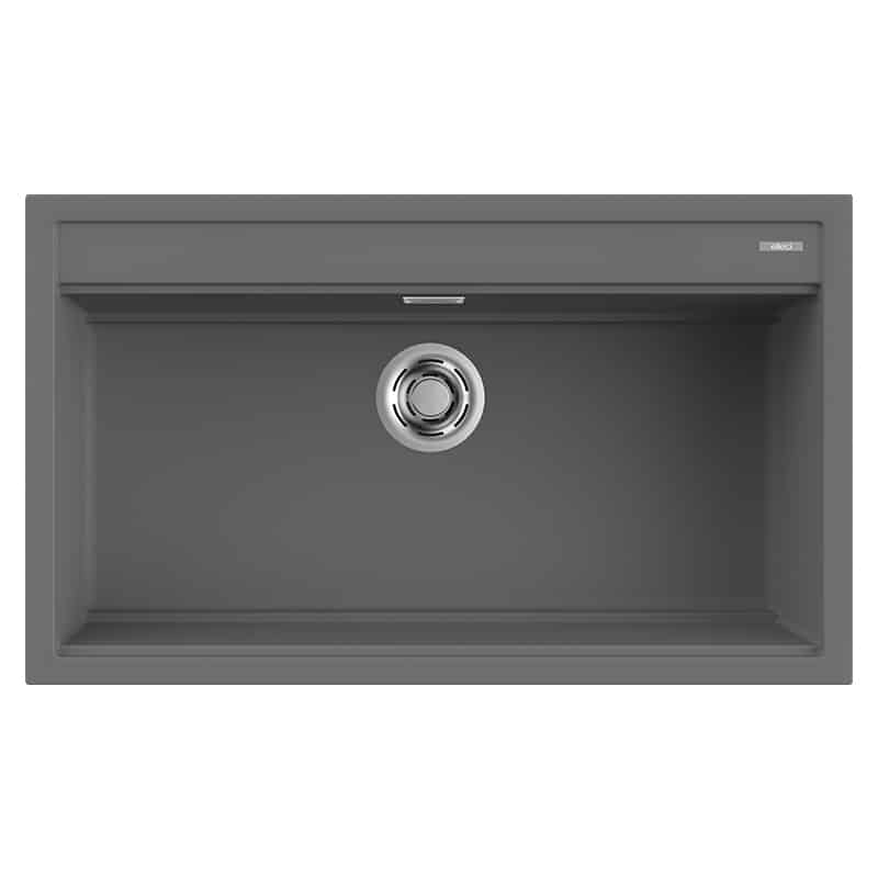 foto del prodotto lavello elleci incasso 1 vasca 86x51 best 360 keratek plus grigio dark grey lkb36099