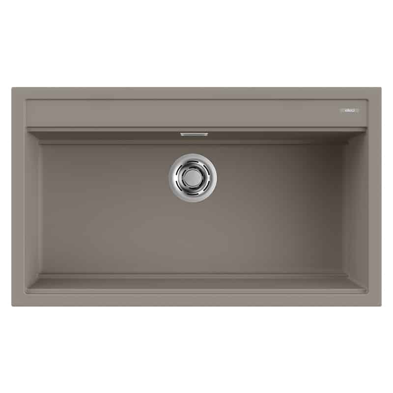 foto del prodotto lavello elleci incasso 1 vasca 86x51 best 360 keratek plus grigio dove grey lkb36093
