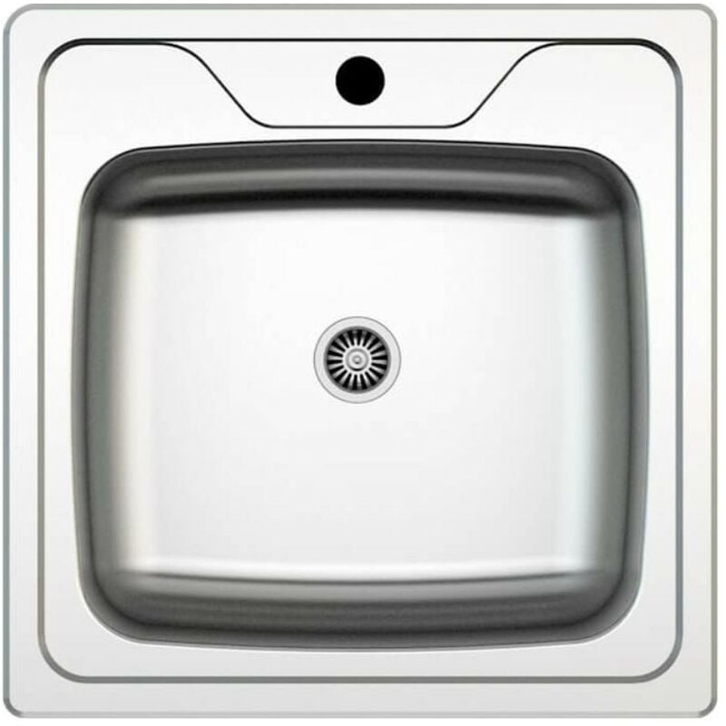 foto del prodotto lavello incasso a una vasca 50x50 cm classic n24435as