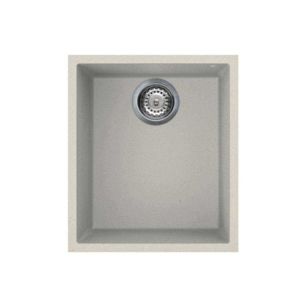 foto del prodotto lavello incasso monovasca sottotop 38x44 smeg vzum40p panna