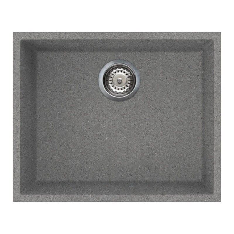 foto del prodotto lavello incasso monovasca sottotop 54x44 smeg vzum57tt titanio