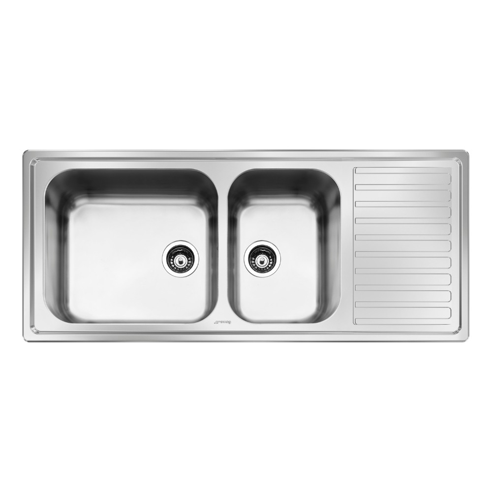 foto del prodotto lavello inox 116x50 cm lg116d2