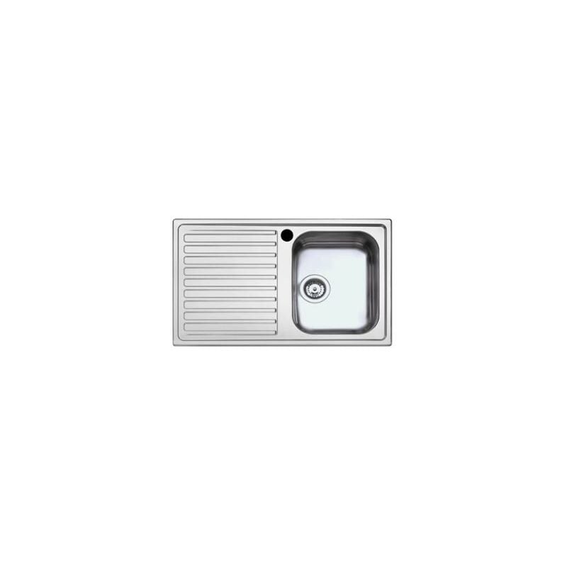 foto del prodotto lavello inox incasso 86x50cm 1 vasca con gocciolat