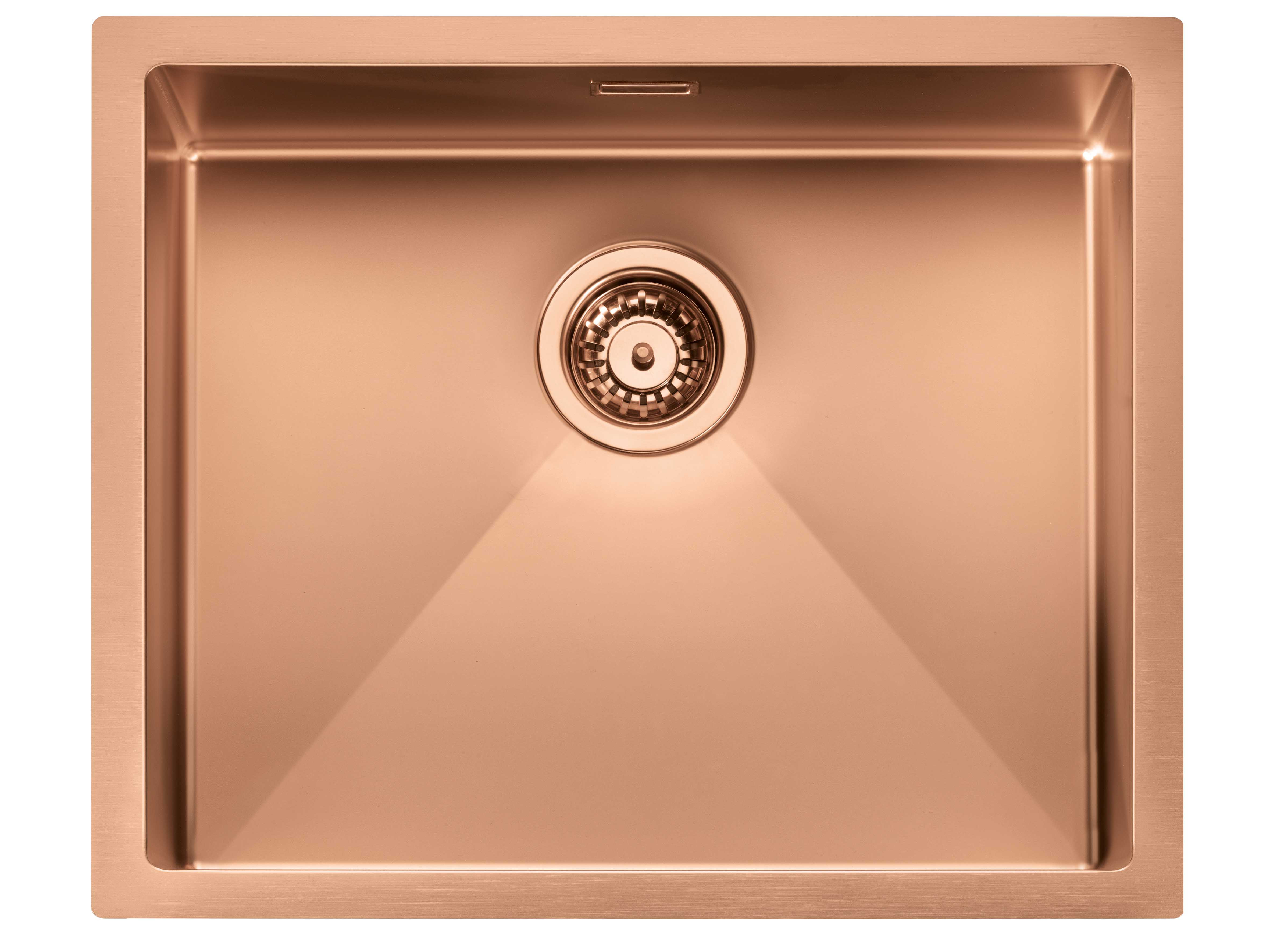 foto del prodotto lavello iride matt f3 1 vasca acciaio inox finitura copper bronze opaco, incasso slim, sottotop e filotop, 57x45 prof. 19 012358.l29.x0.00.2022