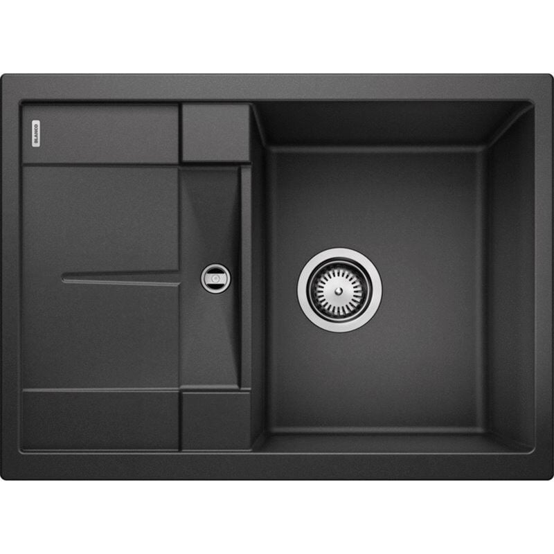 foto del prodotto lavello metra 45 s compact puradur in silgranit, reversibile 68x50cm, antracite blanco