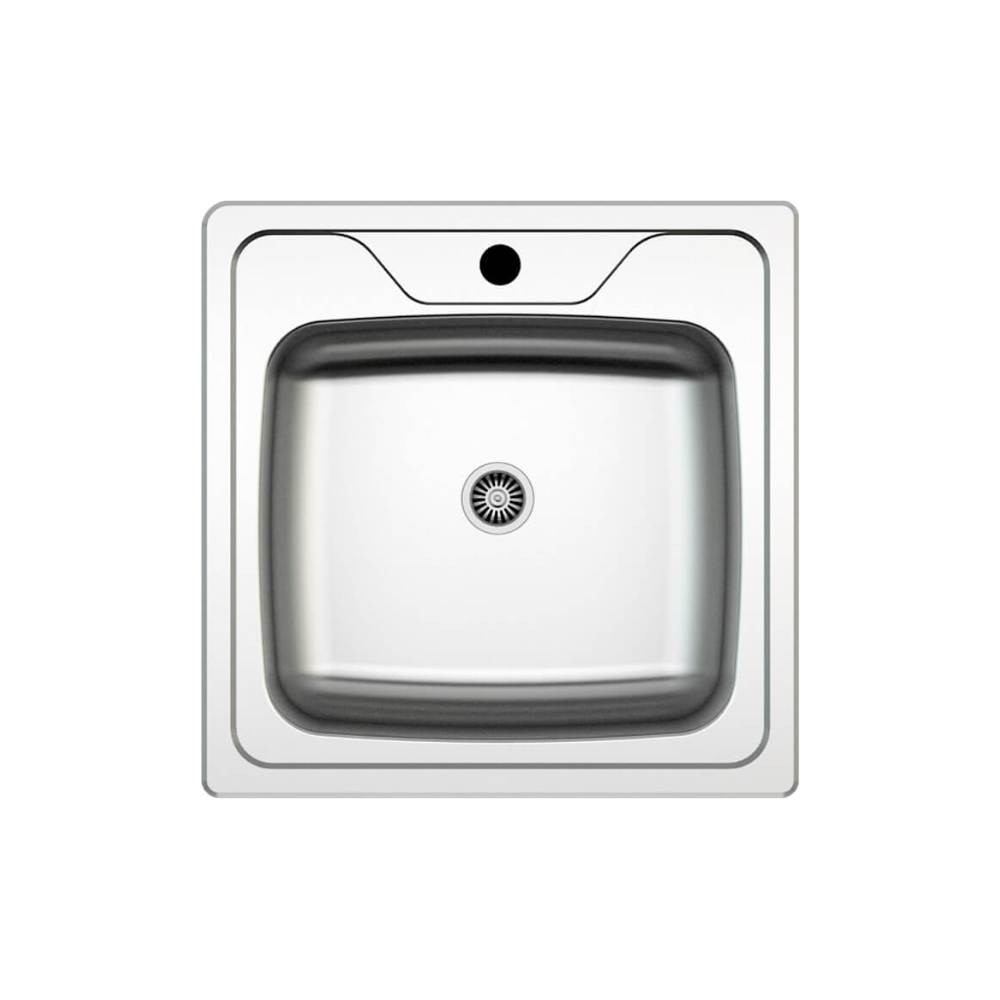 foto del prodotto lavello monovasca incasso monostampo n24435as 50x50