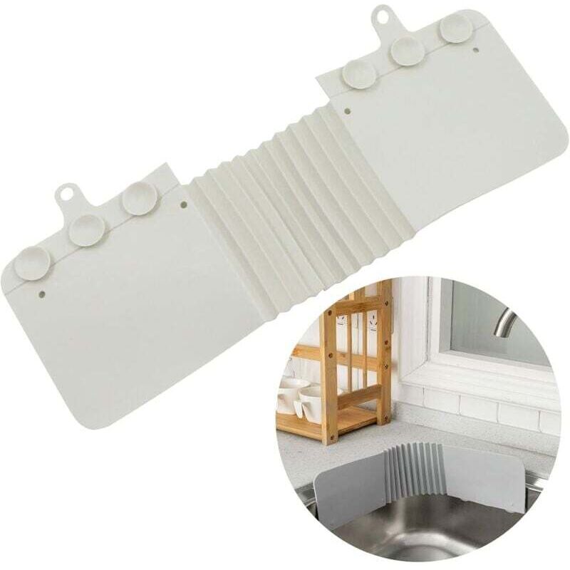 foto del prodotto lavello paraspruzzi protezione per lavello - anti-spruzzi d'acqua deflettore per il lavaggio dei piatti cucina per bagno vasca da bagno acqua cucina