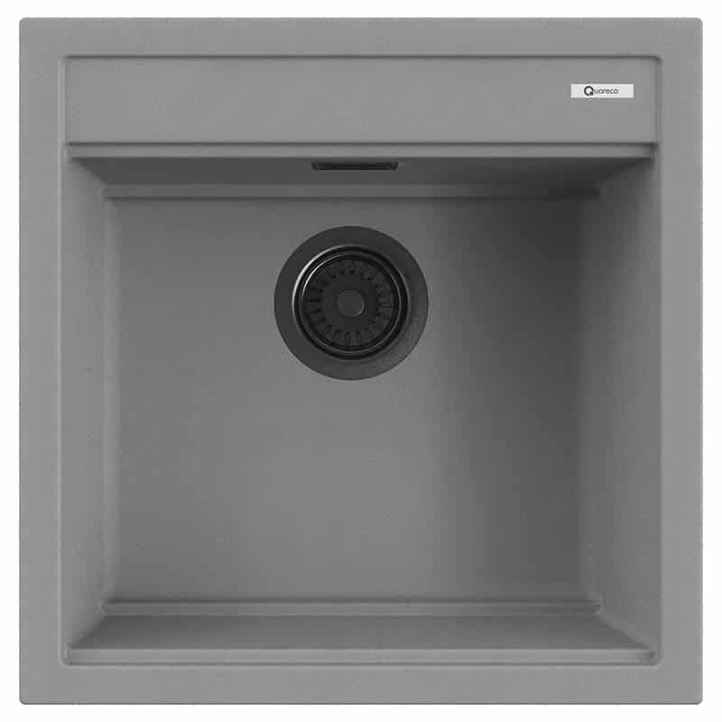 foto del prodotto lavello quareco incasso 1 vasca 51 51 prime 50 granito grigio qlp050gr