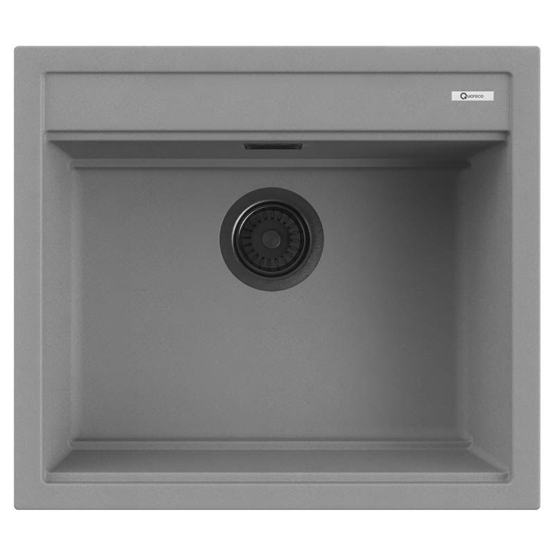 foto del prodotto lavello quareco incasso 1 vasca 57 51 prime 60 granito grigio qlp060gr