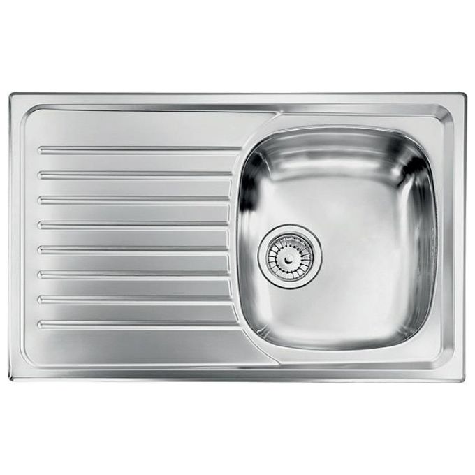 foto del prodotto lavello siros 79x50 1 vasca destra gocciolatoio acciaio inox finitura satinato