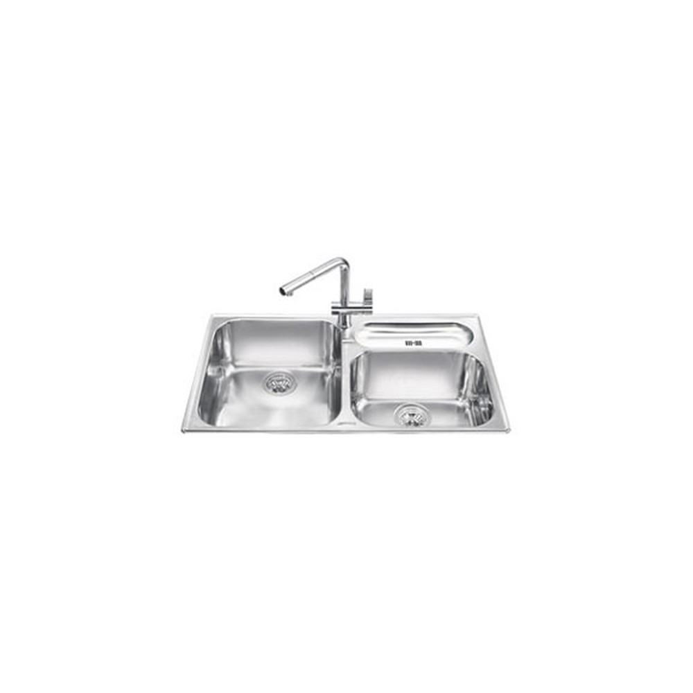 foto del prodotto lavello smeg lts9032 90 cm. spazzolato inox