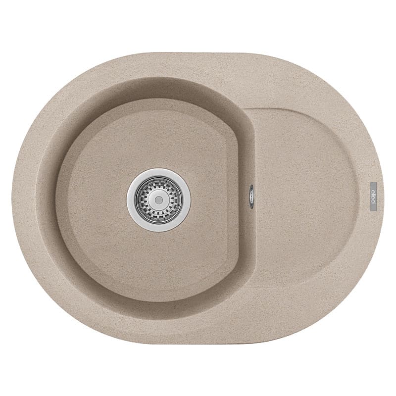 foto del prodotto lavello tondo elleci incasso easy round 600 granitek avena lgyr6051