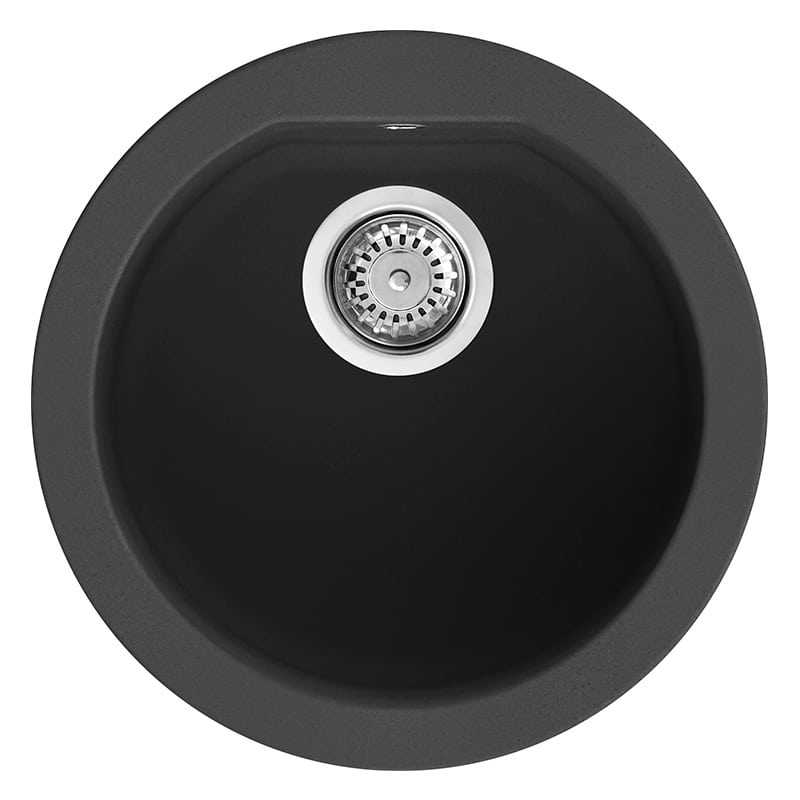 foto del prodotto lavello tondo elleci incasso fox round granitek antracite lgfrou59