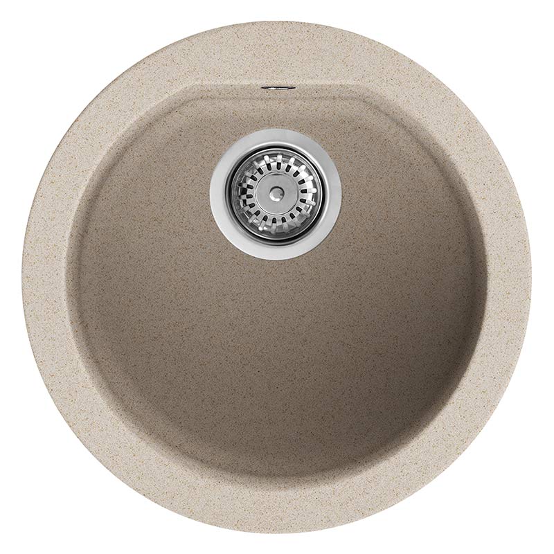 foto del prodotto lavello tondo elleci incasso fox round granitek avena lgfrou51