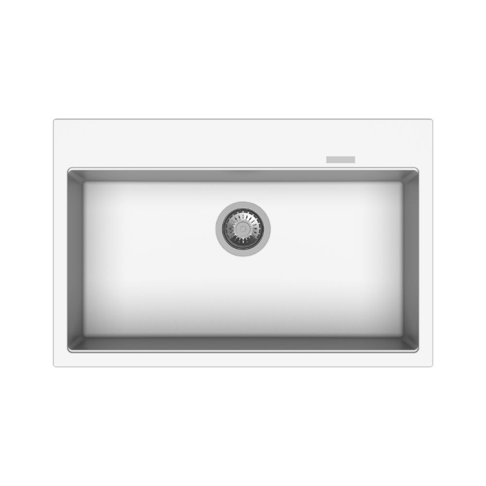 foto del prodotto lavello una vasca bianco waltz 78x51