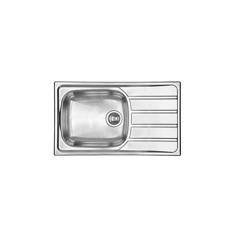 foto del prodotto lavello universal 86x50 1 vasca destra 45x40 gocciolatoio acciaio inox finitura satinato