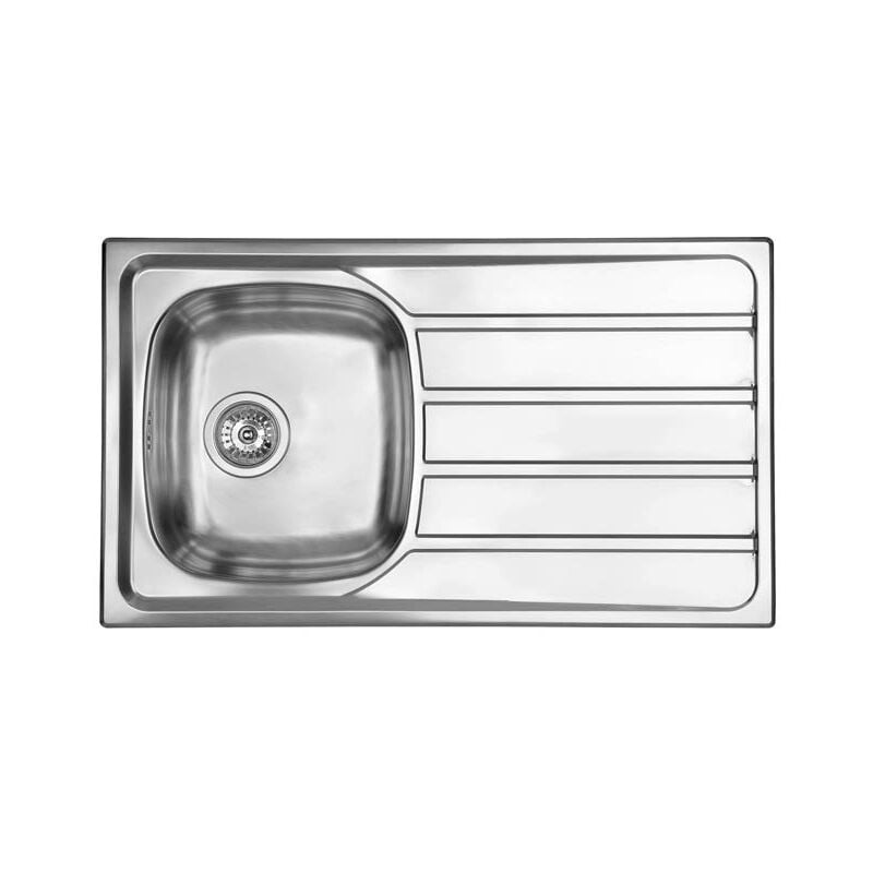 foto del prodotto lavello universal 86x50 1 vasca destra gocciolatoio acciaio inox finitura satinato