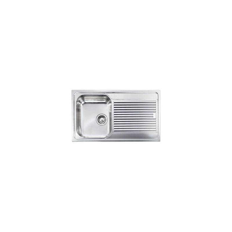 foto del prodotto lavello zenith 86x50 1 vasca destra gocciolatoio acciaio inox
