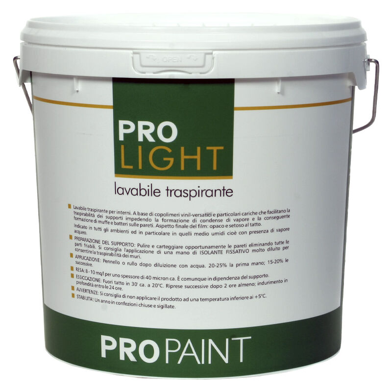 foto del prodotto lavernova lavabile traspirante per interni pro light propaint 13 lt